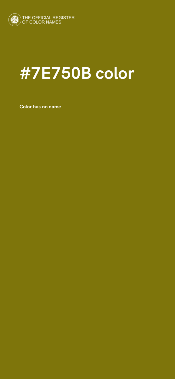 #7E750B color image