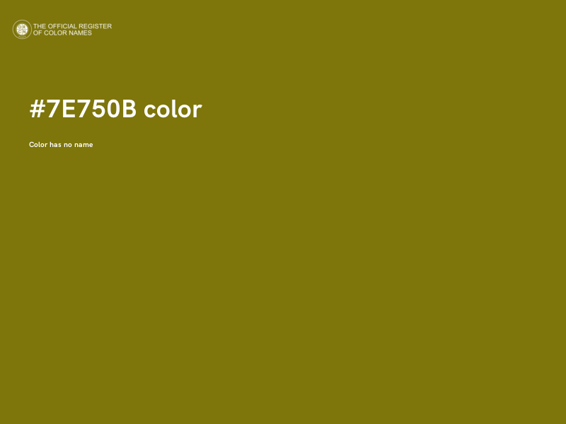 #7E750B color image