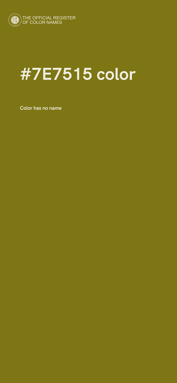 #7E7515 color image