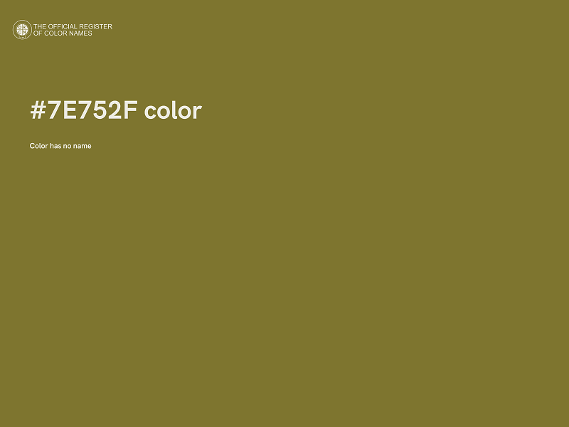 #7E752F color image