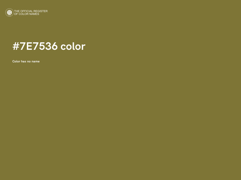 #7E7536 color image