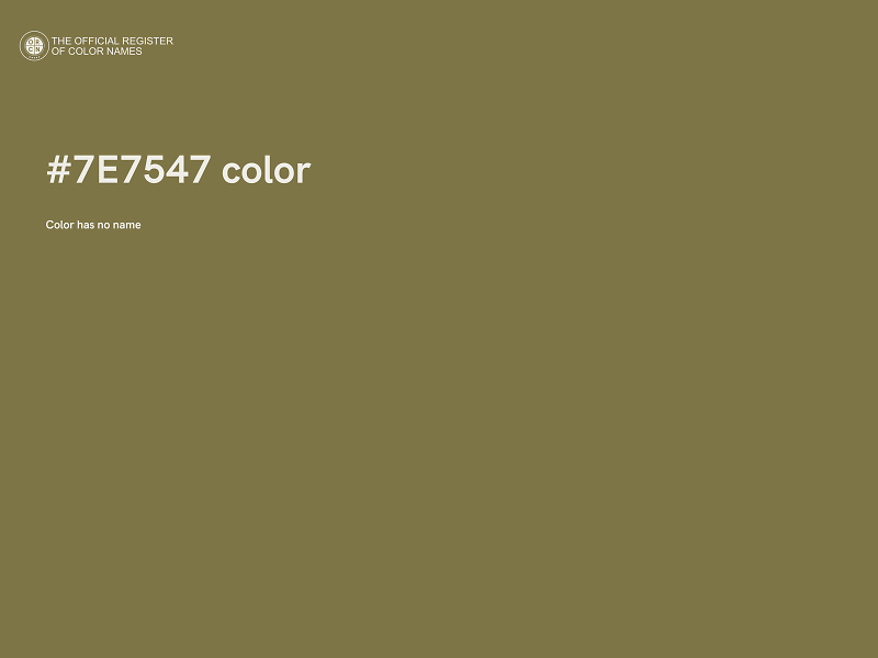 #7E7547 color image