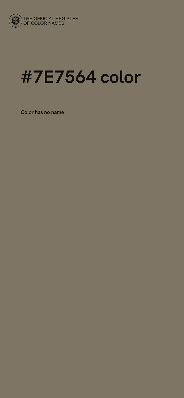 #7E7564 color image