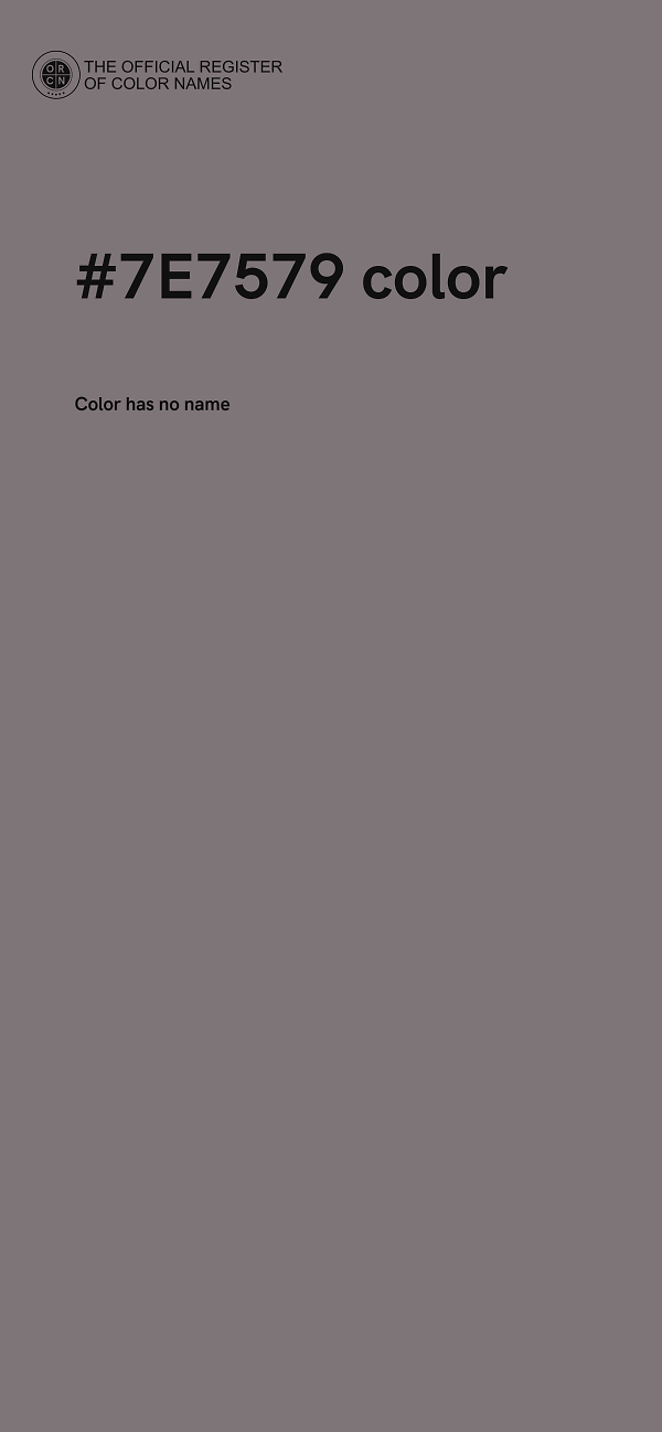 #7E7579 color image