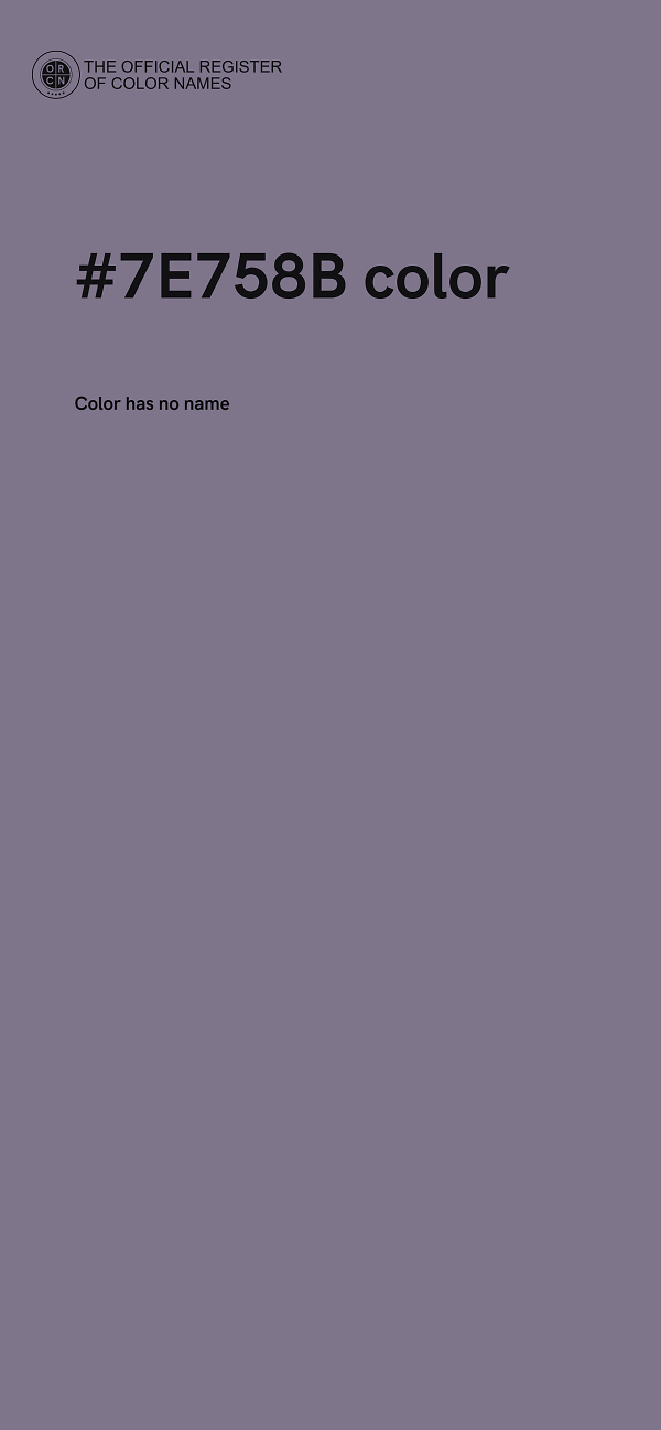 #7E758B color image