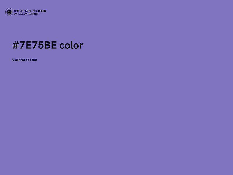 #7E75BE color image