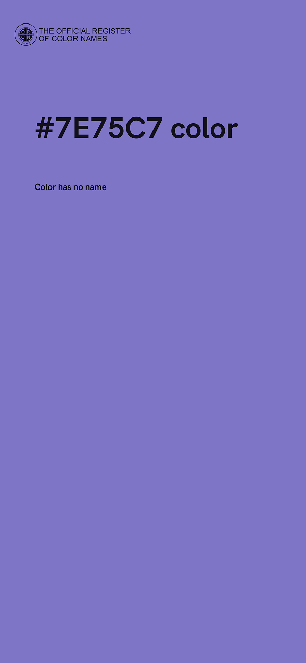 #7E75C7 color image