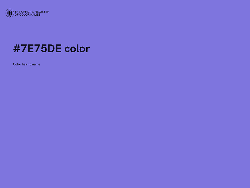 #7E75DE color image