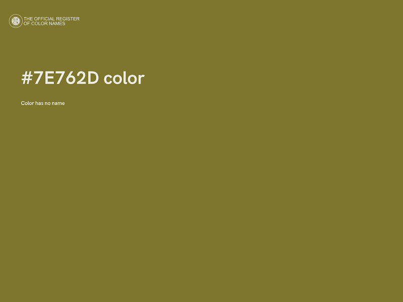 #7E762D color image