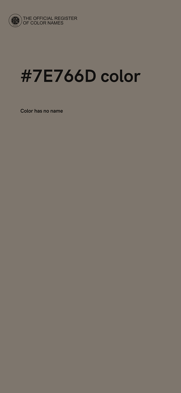 #7E766D color image