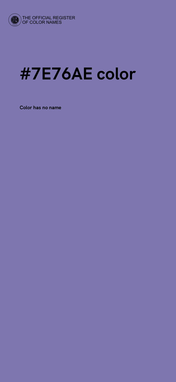 #7E76AE color image