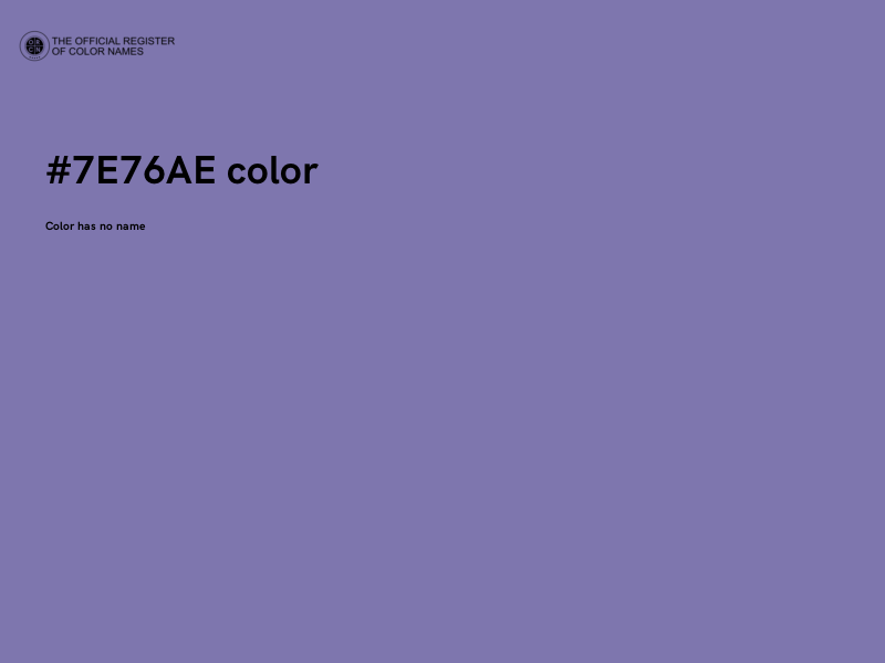 #7E76AE color image