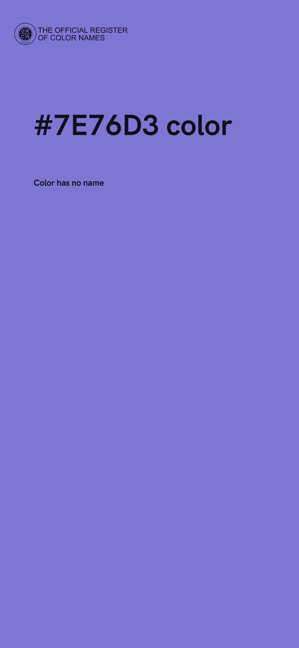 #7E76D3 color image