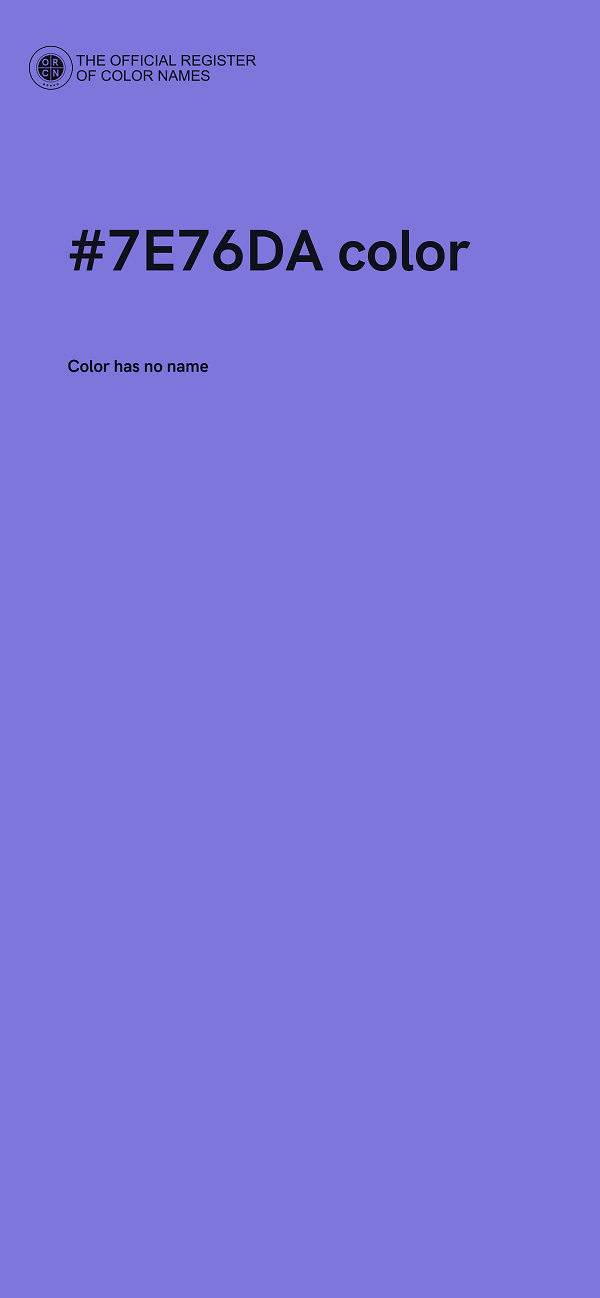 #7E76DA color image