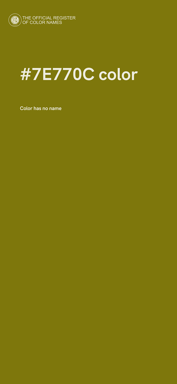 #7E770C color image
