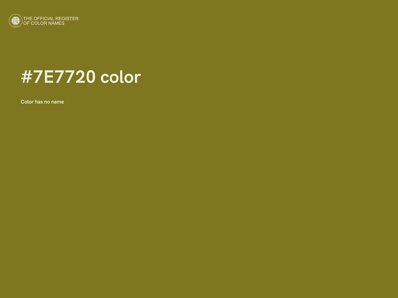 #7E7720 color image