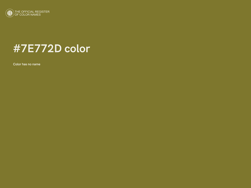 #7E772D color image