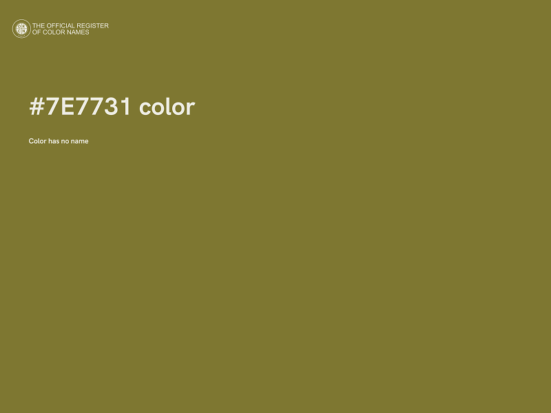 #7E7731 color image