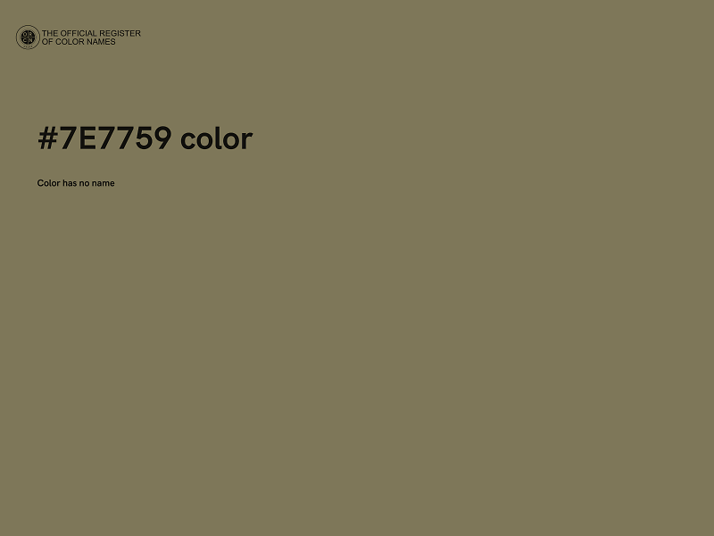#7E7759 color image
