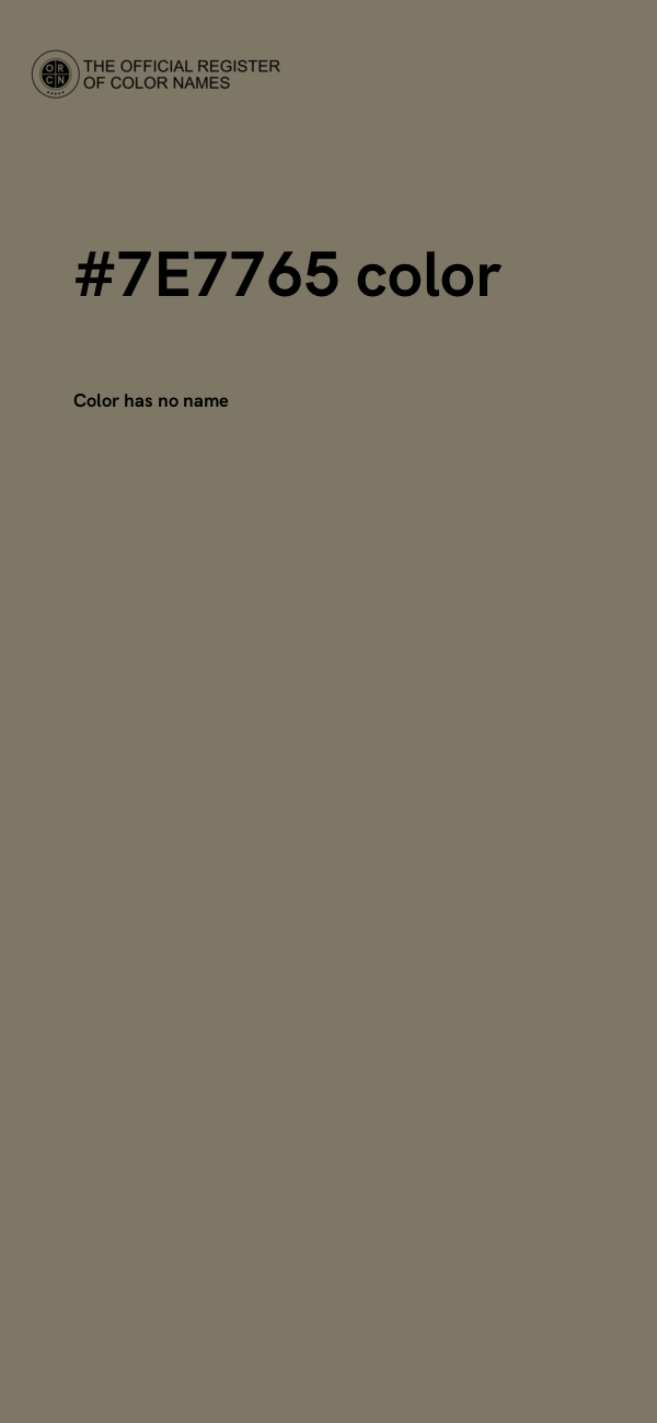 #7E7765 color image