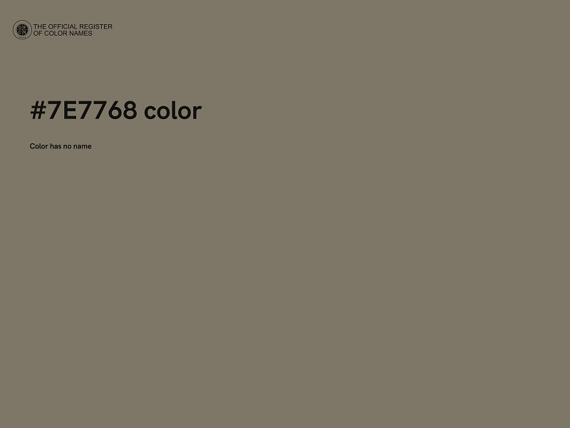 #7E7768 color image