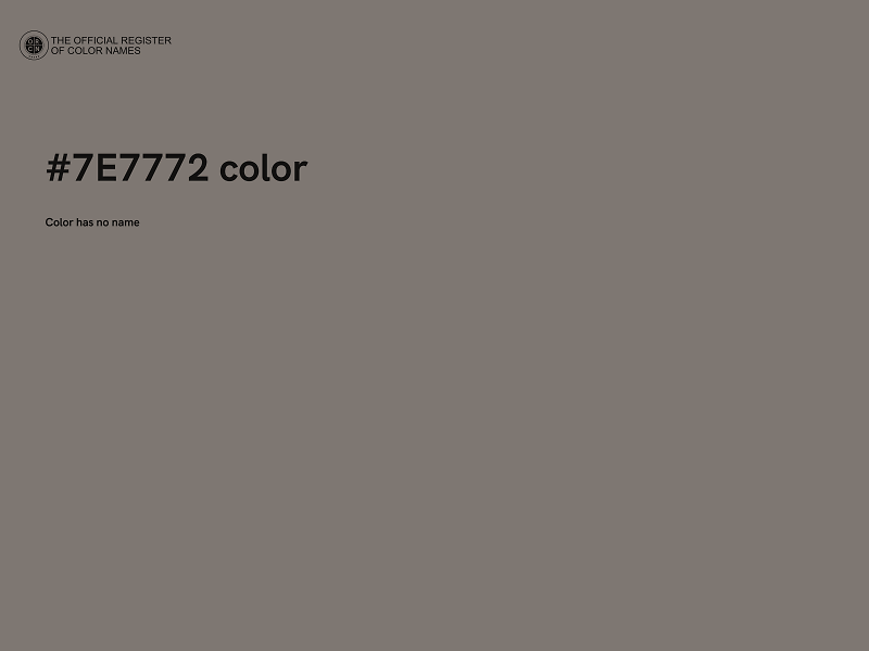 #7E7772 color image