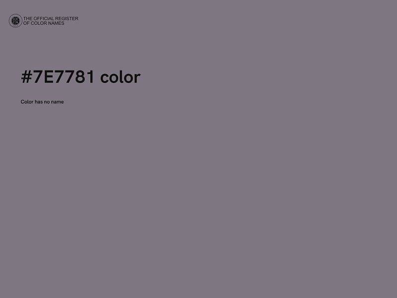 #7E7781 color image