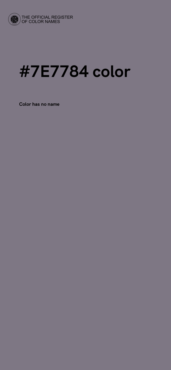 #7E7784 color image