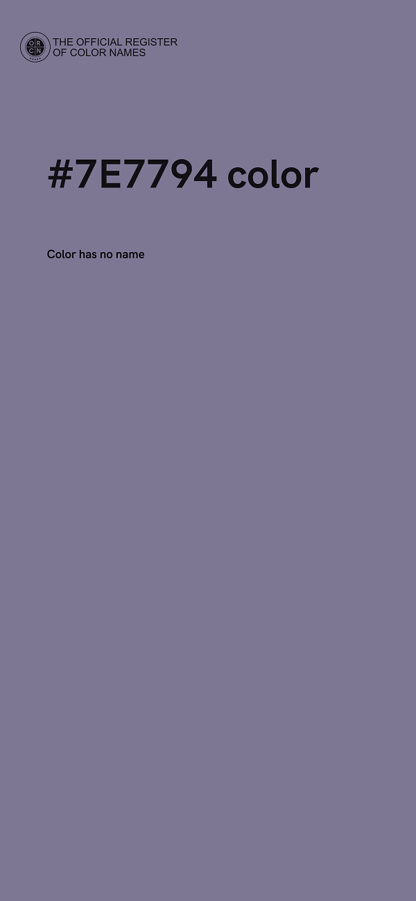 #7E7794 color image