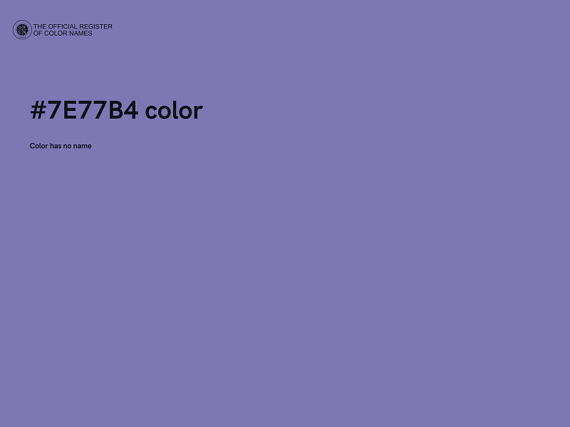 #7E77B4 color image