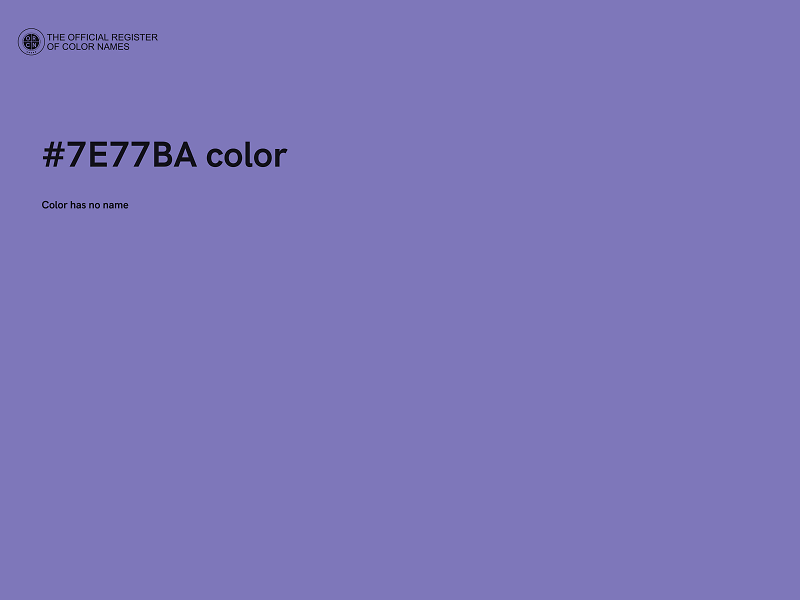 #7E77BA color image