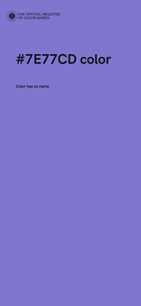 #7E77CD color image