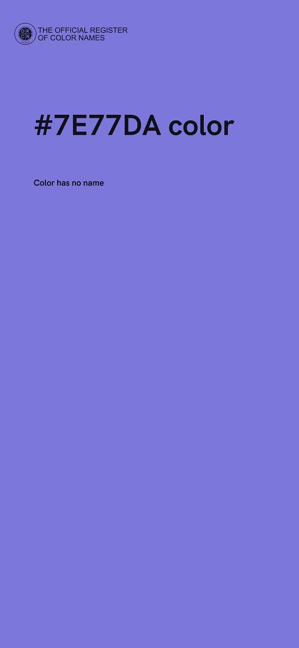 #7E77DA color image