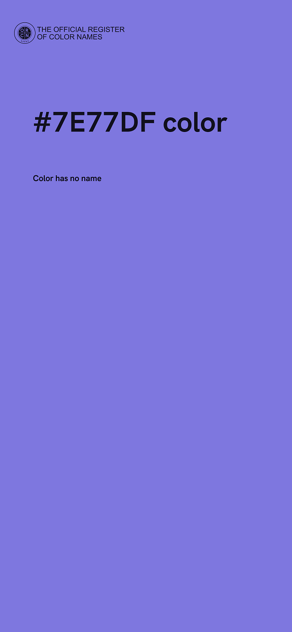 #7E77DF color image
