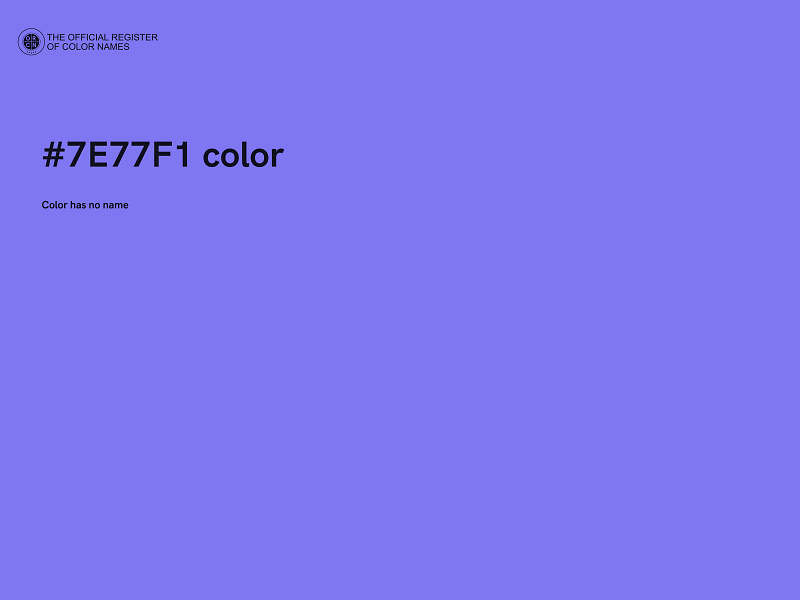 #7E77F1 color image