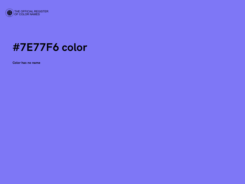 #7E77F6 color image
