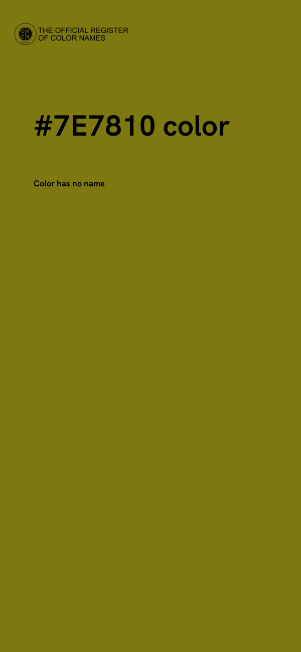 #7E7810 color image