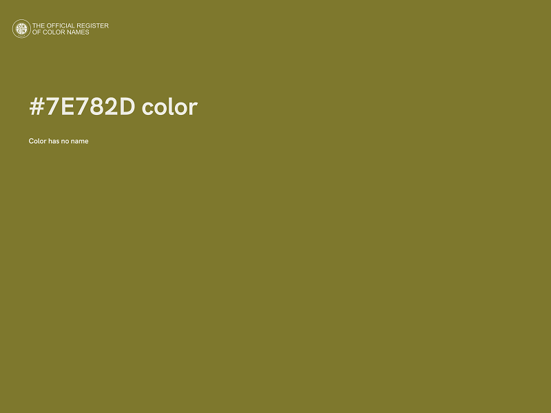 #7E782D color image