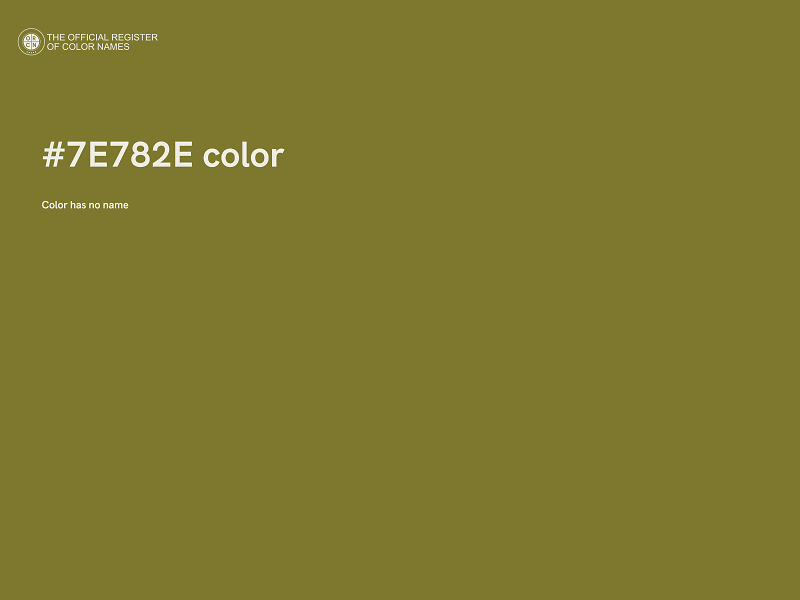 #7E782E color image