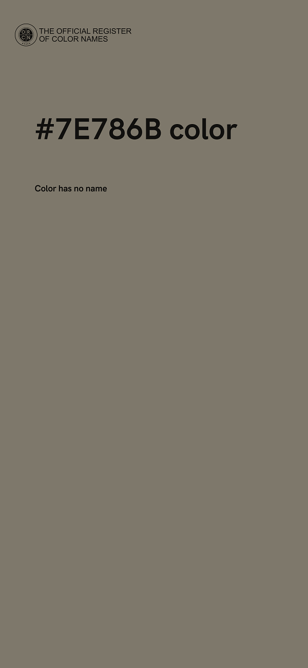 #7E786B color image