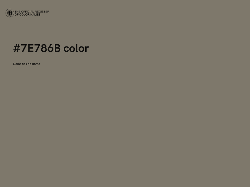 #7E786B color image