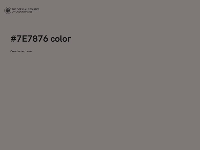 #7E7876 color image