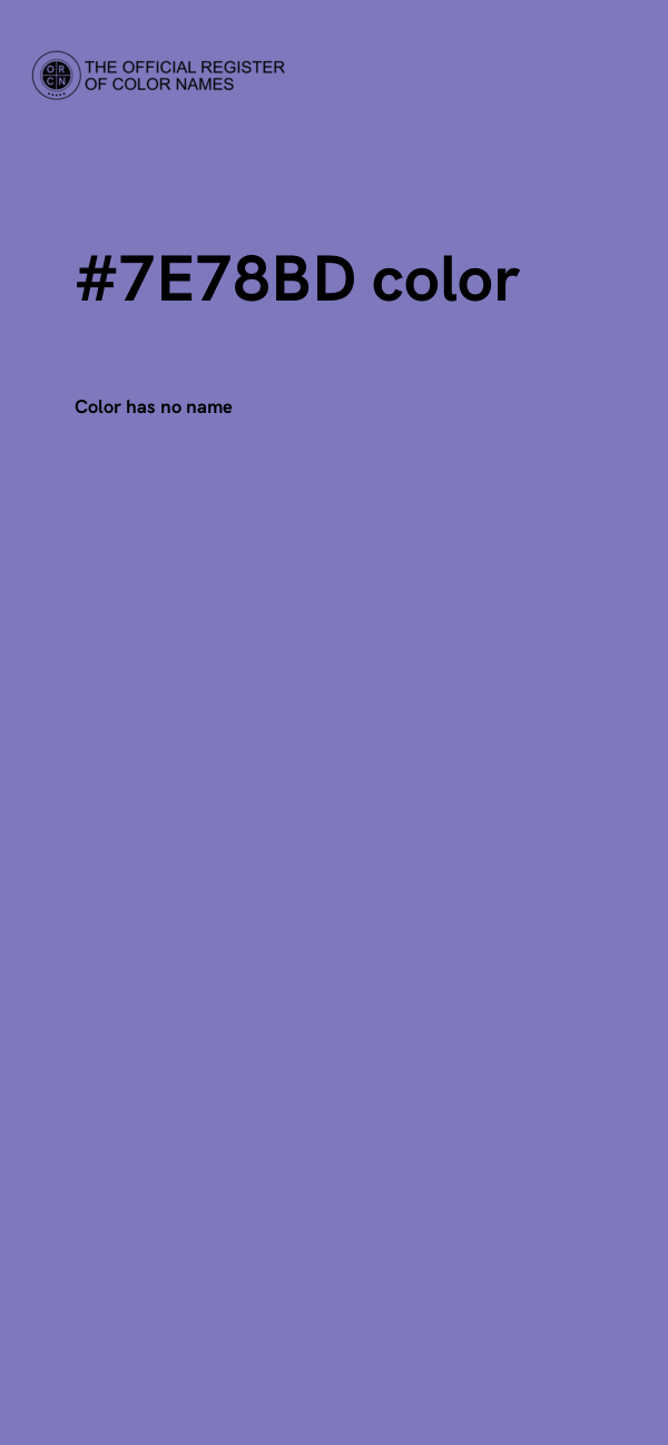 #7E78BD color image