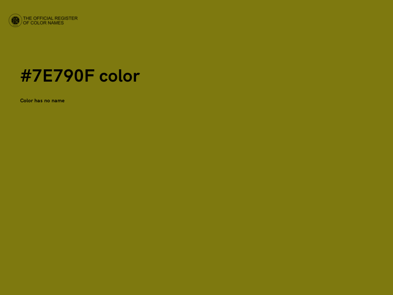 #7E790F color image