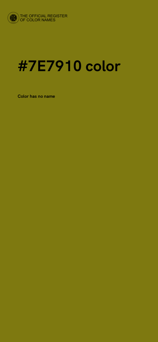 #7E7910 color image