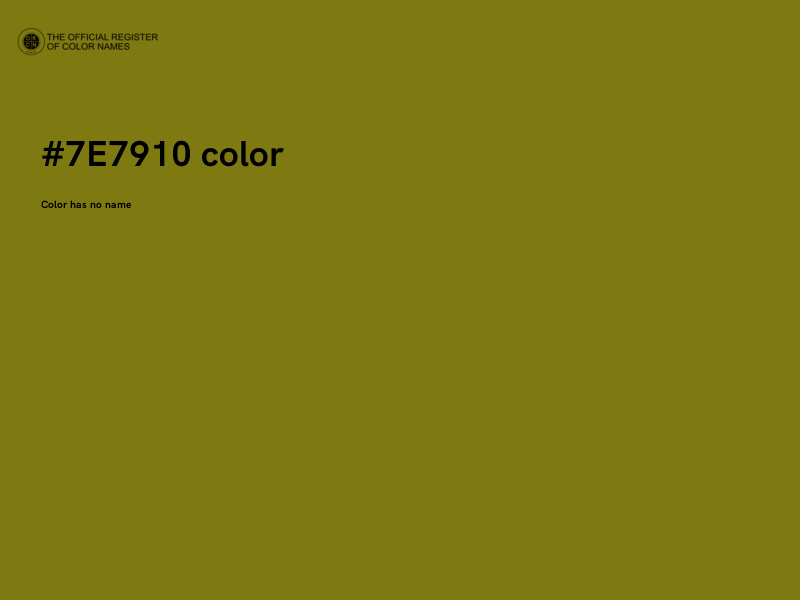 #7E7910 color image