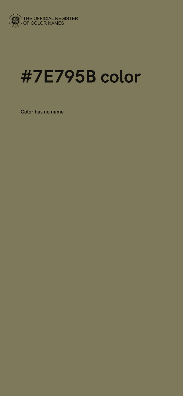 #7E795B color image