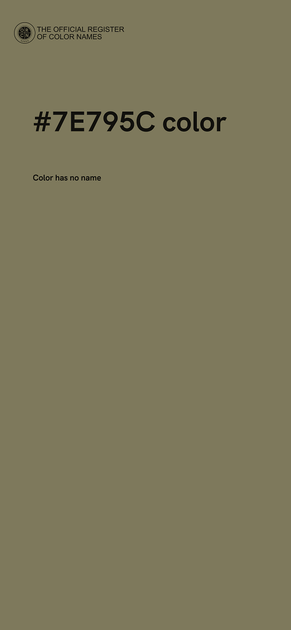 #7E795C color image