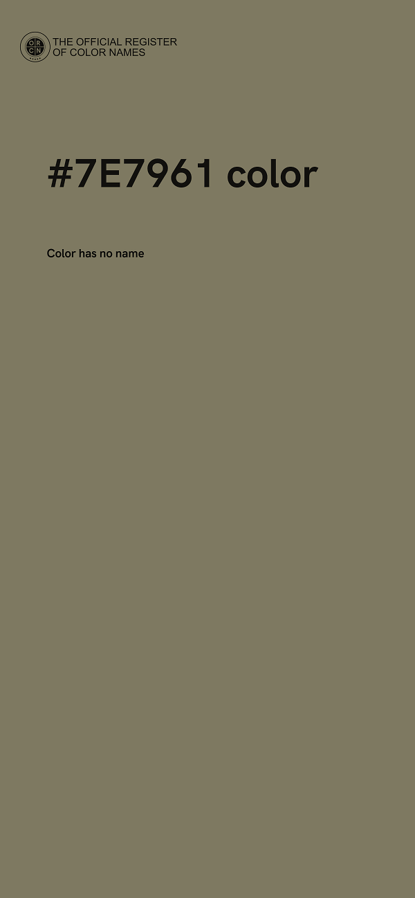 #7E7961 color image
