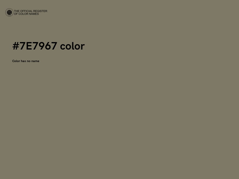 #7E7967 color image